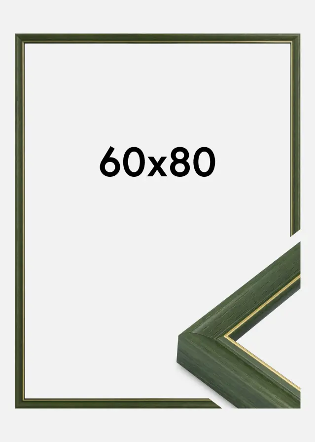 Jämtlands Ramfabrik Frame Canterbury Acrylic Glass Green 60x80 cm