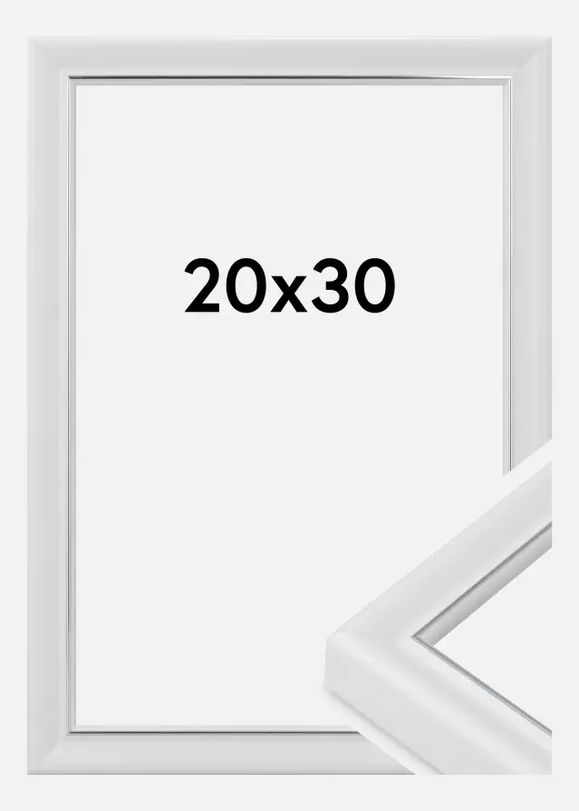 Jämtlands Ramfabrik Frame Canterbury Acrylic Glass White 20x30 cm