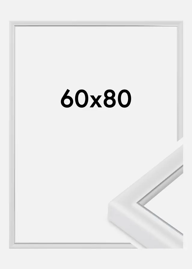 Jämtlands Ramfabrik Frame Canterbury Acrylic Glass White 60x80 cm