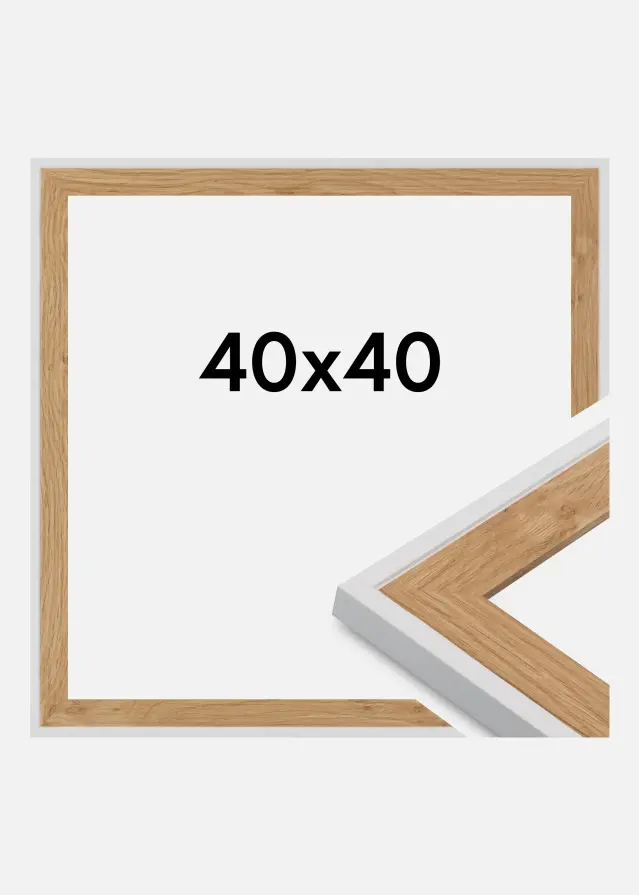 Jämtlands Ramfabrik Frame Clearline Acrylic Glass White 40x40 cm