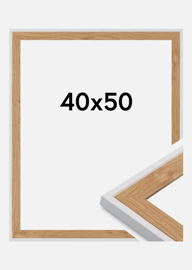 Jämtlands Ramfabrik Frame Clearline Acrylic Glass White 40x50 cm