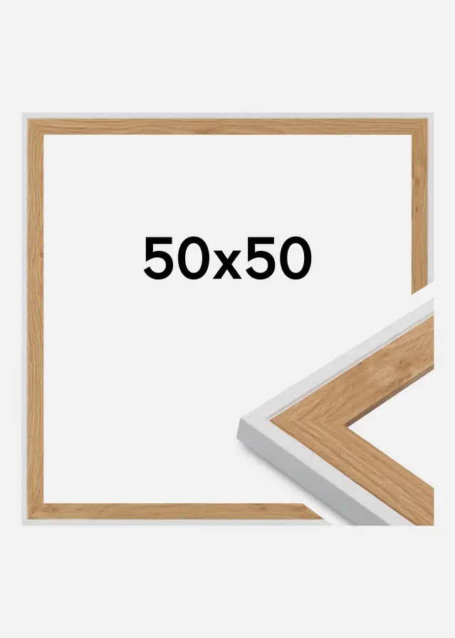 Jämtlands Ramfabrik Frame Clearline Acrylic Glass White 50x50 cm