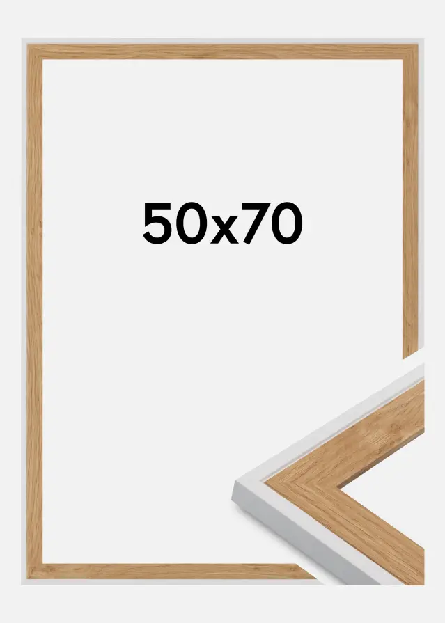 Jämtlands Ramfabrik Frame Clearline Acrylic Glass White 50x70 cm