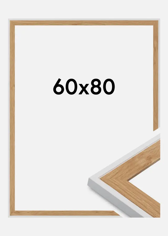 Jämtlands Ramfabrik Frame Clearline Acrylic Glass White 60x80 cm