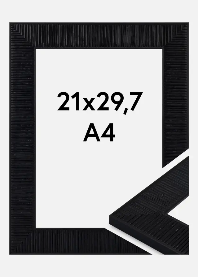 Jämtlands Ramfabrik Frame Lund Acrylic Glass Black 21x29.7 cm (A4)