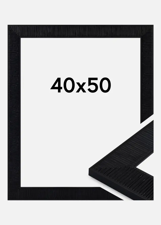 Jämtlands Ramfabrik Frame Lund Acrylic Glass Black 40x50 cm