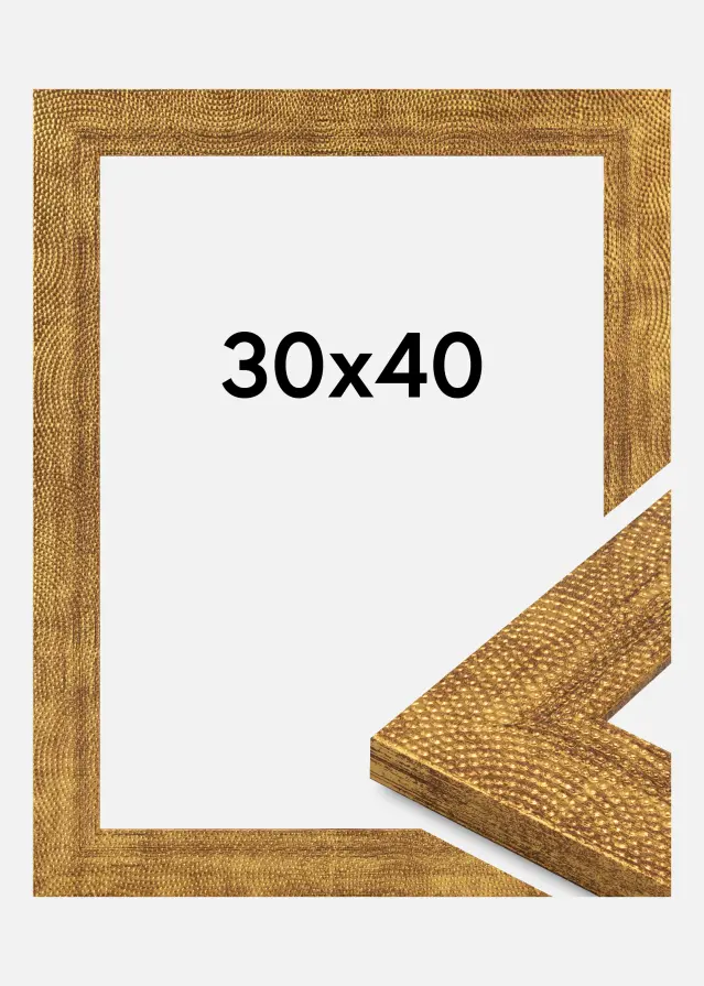 Jämtlands Ramfabrik Frame Linea Acrylic Glass Gold 30x40 cm