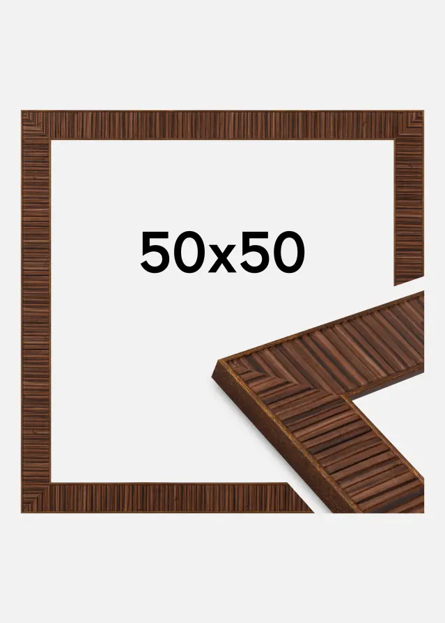 Jämtlands Ramfabrik Frame Agust Acrylic Glass Rosewood 50x50 cm