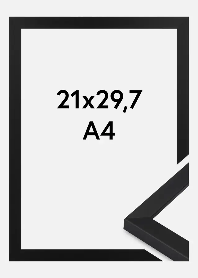 Jämtlands Ramfabrik Frame Oban Acrylic Glass Black 21x29.7 cm (A4)