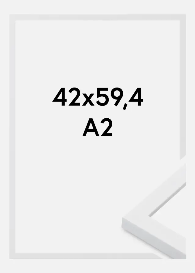 Jämtlands Ramfabrik Frame Oban Acrylic Glass White 42x59.4 cm (A2)