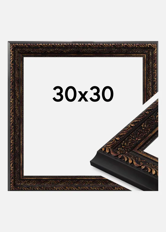 Jämtlands Ramfabrik Frame Imperial Acrylic Glass Gold 30x30 cm