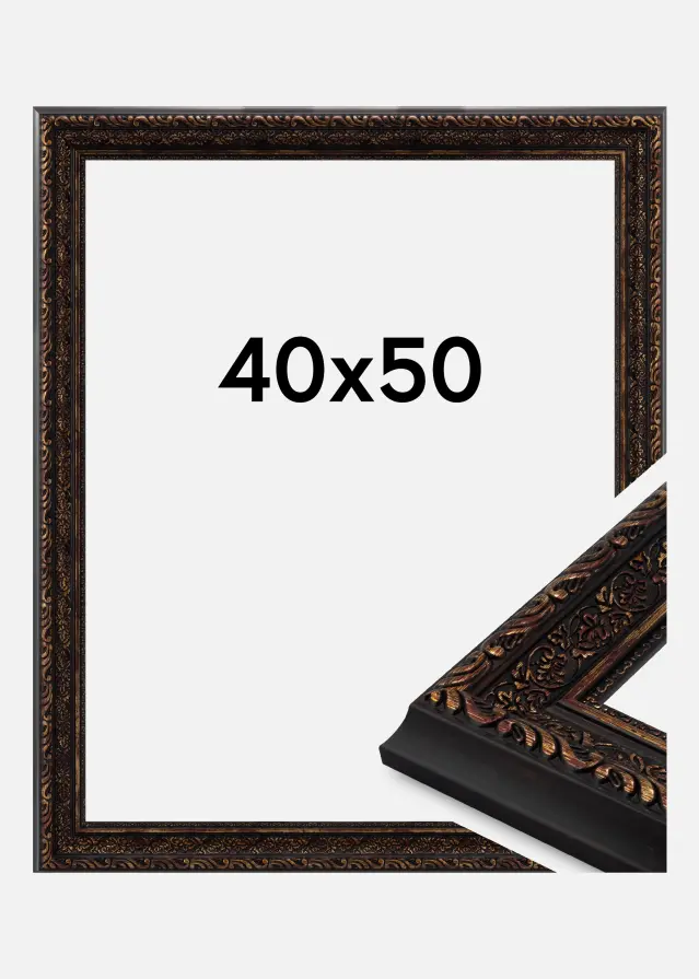 Jämtlands Ramfabrik Frame Imperial Acrylic Glass Gold 40x50 cm