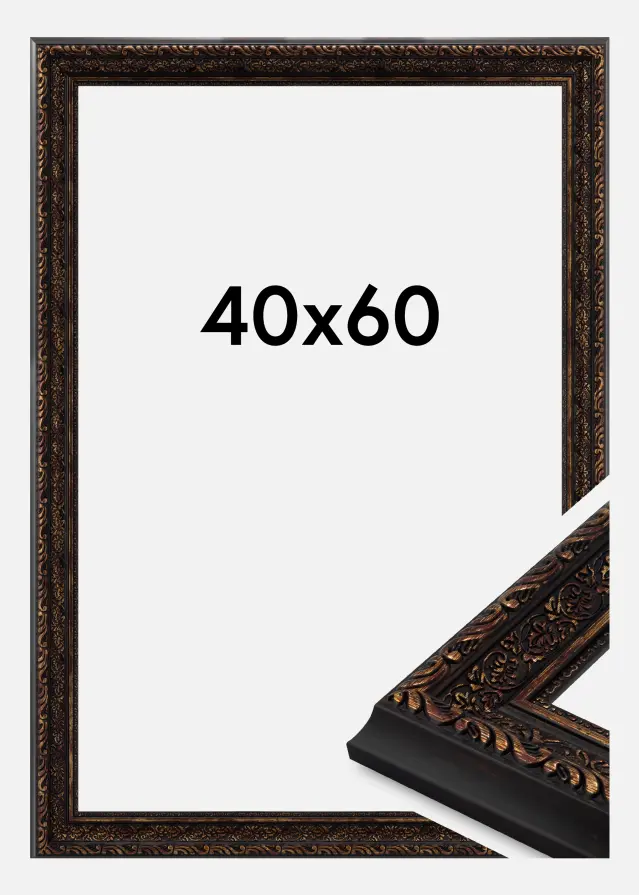 Jämtlands Ramfabrik Frame Imperial Acrylic Glass Gold 40x60 cm