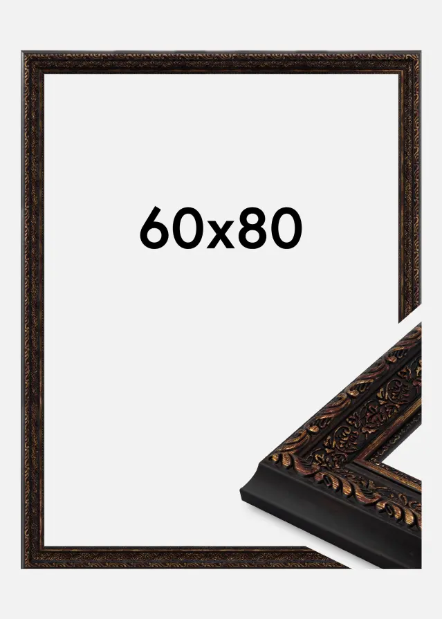 Jämtlands Ramfabrik Frame Imperial Acrylic Glass Gold 60x80 cm