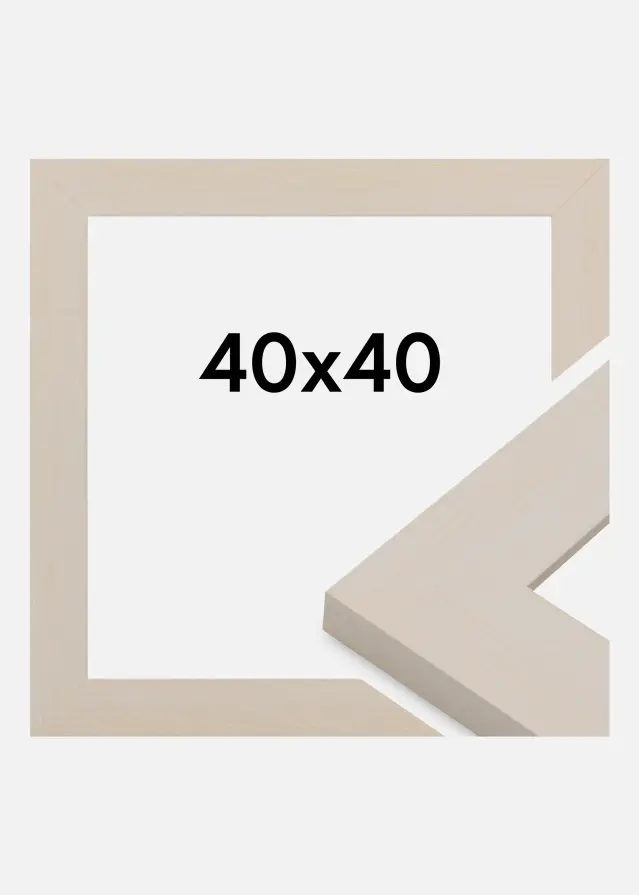 Jämtlands Ramfabrik Frame Pembrokeshire Acrylic Glass White 40x40 cm