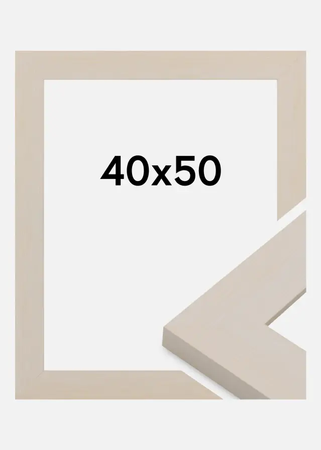 Jämtlands Ramfabrik Frame Pembrokeshire Acrylic Glass White 40x50 cm