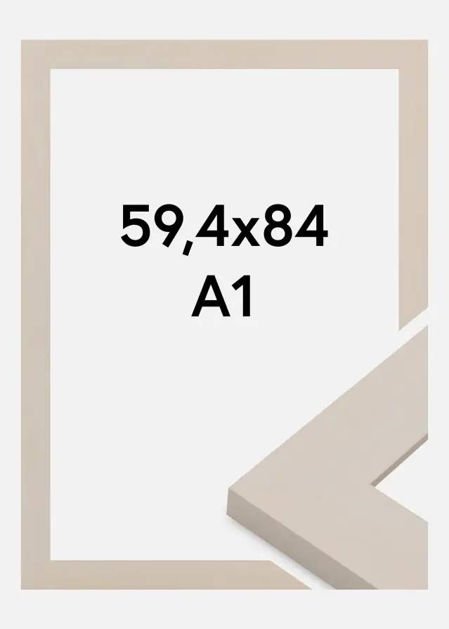 Jämtlands Ramfabrik Frame Pembrokeshire Acrylic Glass White 59.4x84 cm (A1)