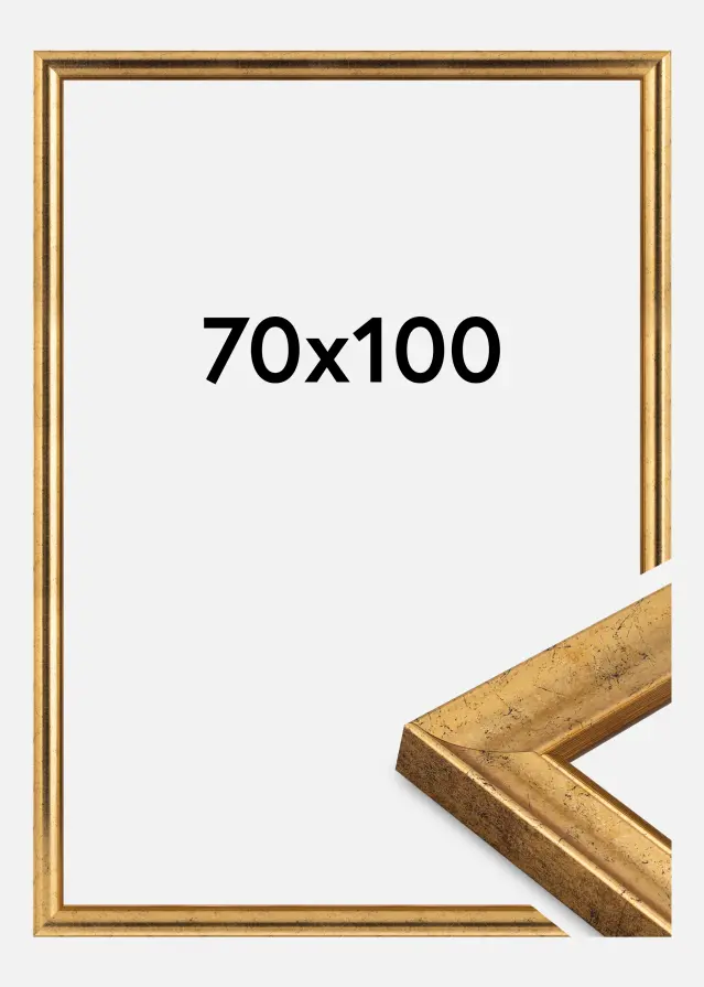 Jämtlands Ramfabrik Frame Conca Acrylic Glass Gold 70x100 cm