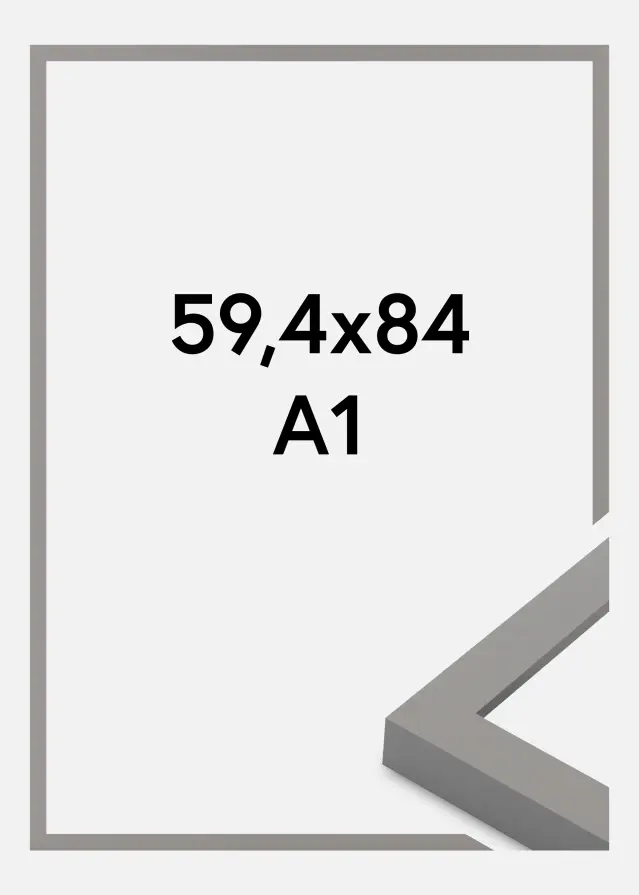 Jämtlands Ramfabrik Frame Selection Acrylic Glass Grey 59.4x84 cm (A1)