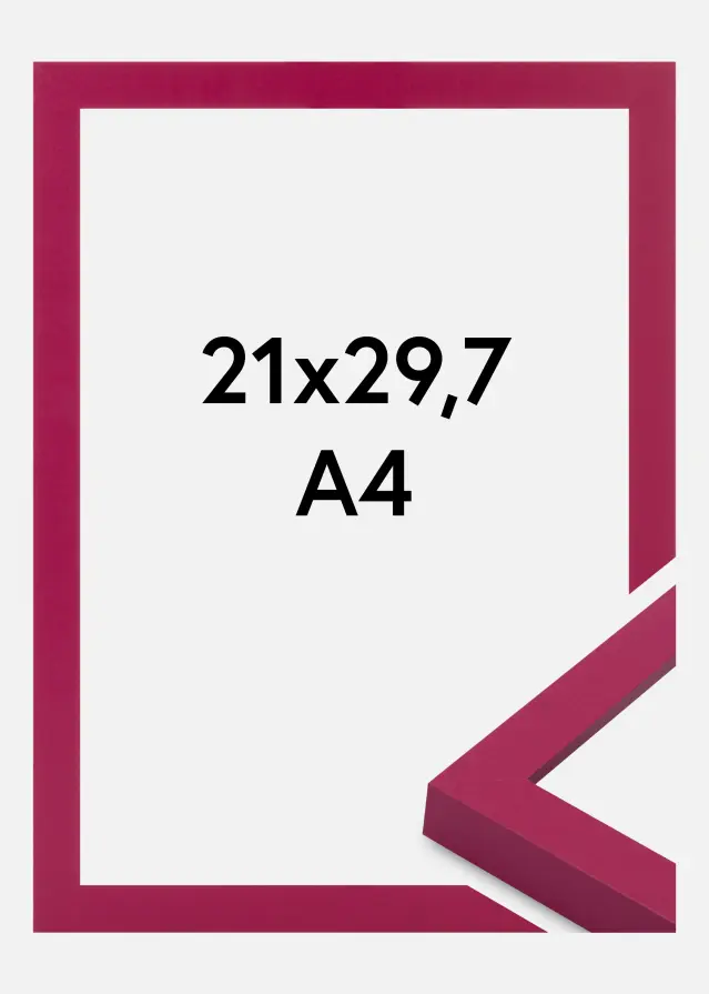 Jämtlands Ramfabrik Frame Selection Acrylic Glass Hot Pink 21x29.7 cm (A4)