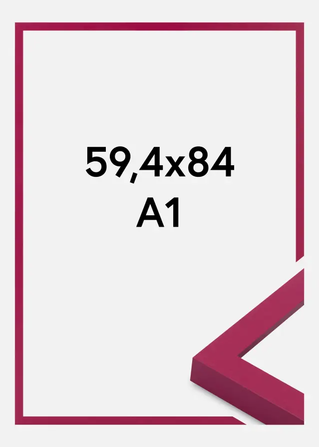 Jämtlands Ramfabrik Frame Selection Acrylic Glass Hot Pink 59.4x84 cm (A1)