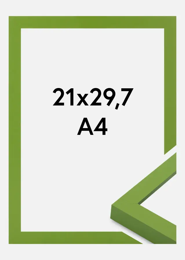 Jämtlands Ramfabrik Frame Selection Acrylic Glass Lime Green 21x29.7 cm (A4)