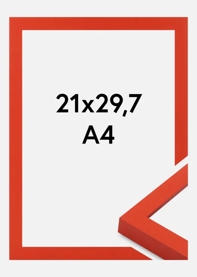 Jämtlands Ramfabrik Frame Selection Acrylic Glass Red 21x29.7 cm (A4)