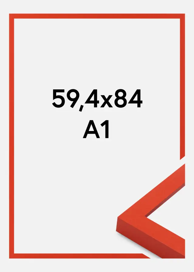 Jämtlands Ramfabrik Frame Selection Acrylic Glass Red 59.4x84 cm (A1)