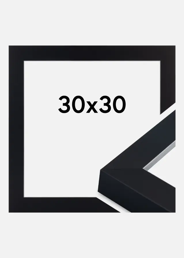 Jämtlands Ramfabrik Frame Sussex Acrylic Glass Black/Silver 30x30 cm