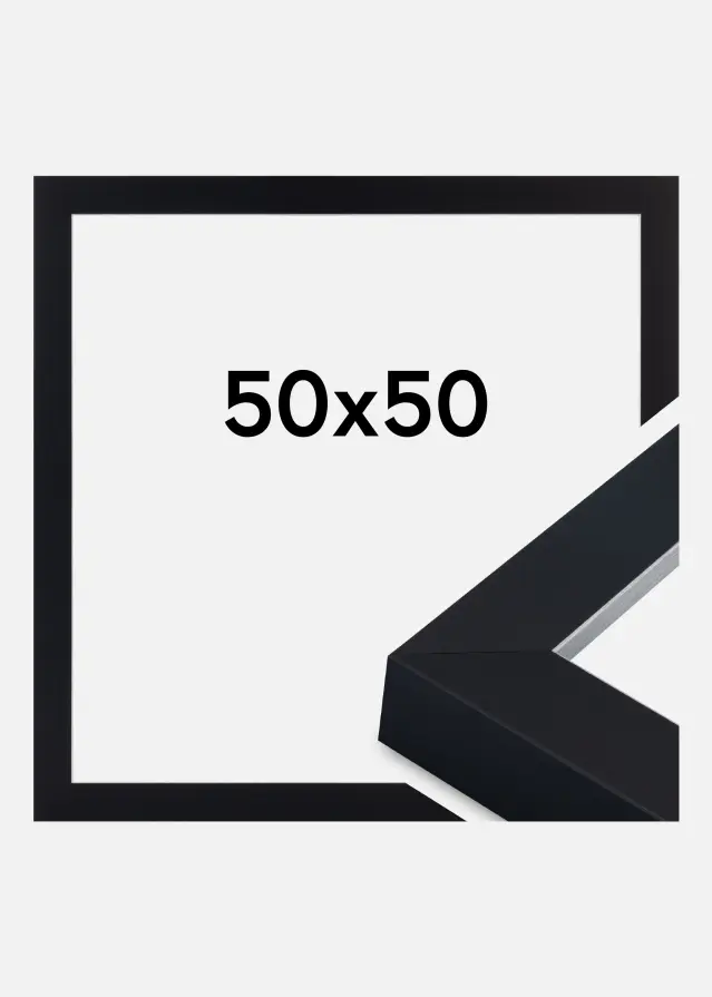 Jämtlands Ramfabrik Frame Sussex Acrylic Glass Black/Silver 50x50 cm