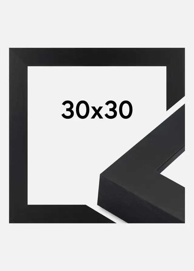 Jämtlands Ramfabrik Frame Wells Acrylic Glass Black 30x30 cm