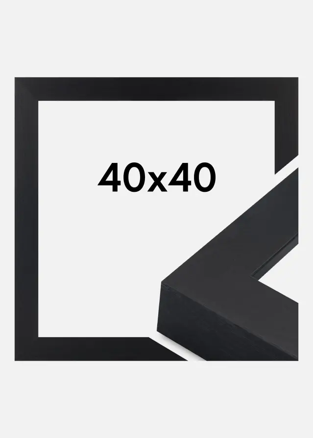 Jämtlands Ramfabrik Frame Wells Acrylic Glass Black 40x40 cm