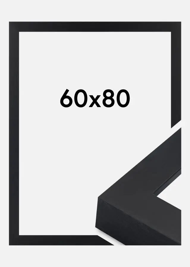 Jämtlands Ramfabrik Frame Wells Acrylic Glass Black 60x80 cm