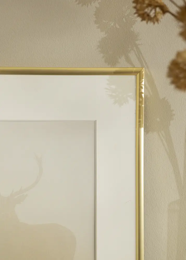 Ram med passepartou Frame New Lifestyle Gold 10x10 cm - Mounts White 7x7 cm