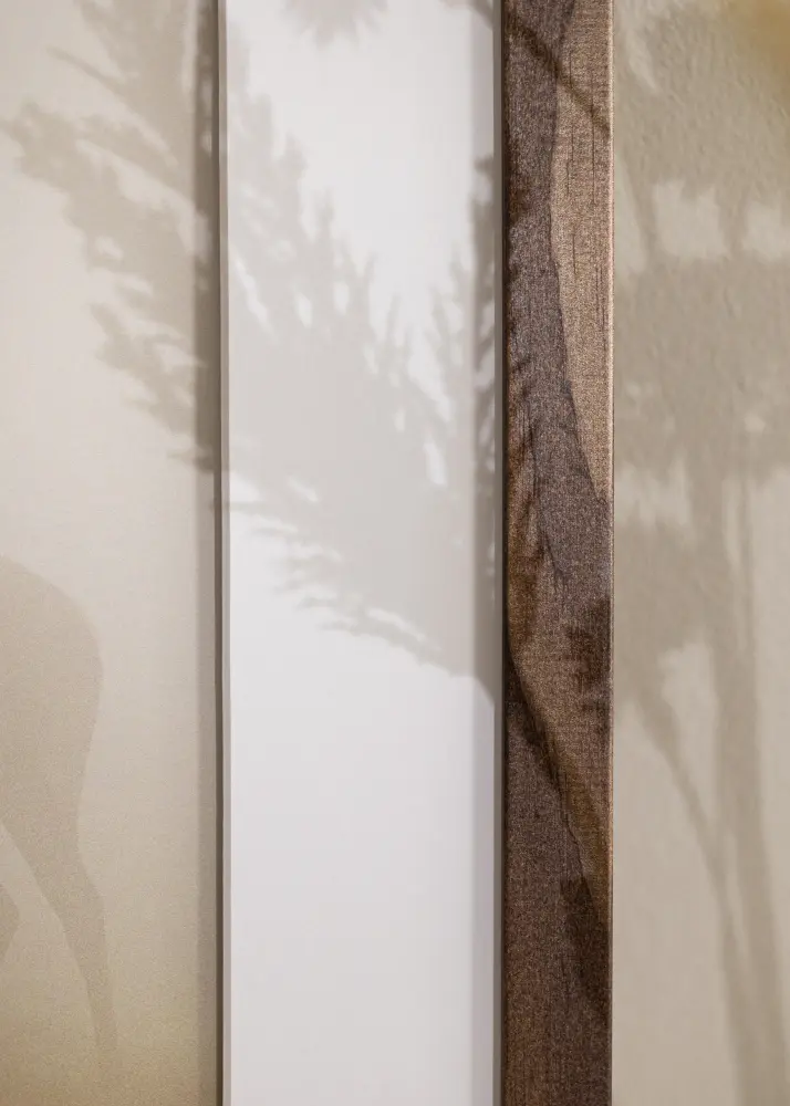 Ram med passepartou Frame Stilren Walnut 55x70 cm - Mounts White 45.7x61 cm