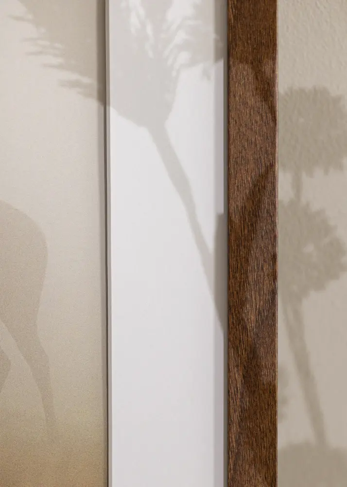 Ram med passepartou Frame Stilren Warm Brown 40x40 cm - Mounts White 31x31 cm