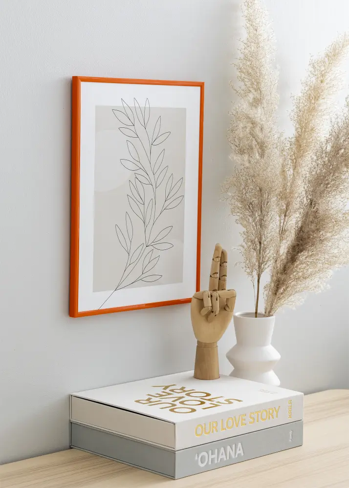 Ram med passepartou Frame New Lifestyle Orange 40x50 cm - Mounts White 29x39 cm