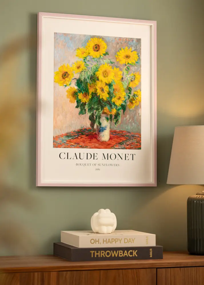Ram med passepartou Frame Diana Pink 30x40 cm - Mounts White 21x29.7 cm