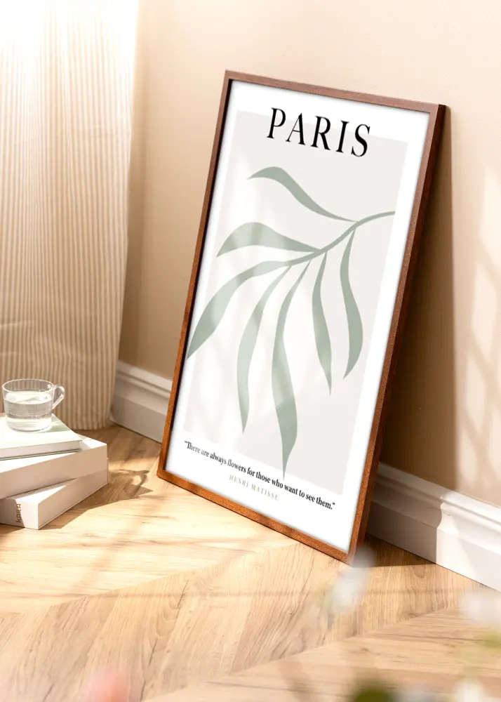 Ram med passepartou Frame Stilren Warm Brown 40x50 cm - Mounts White 30x40 cm
