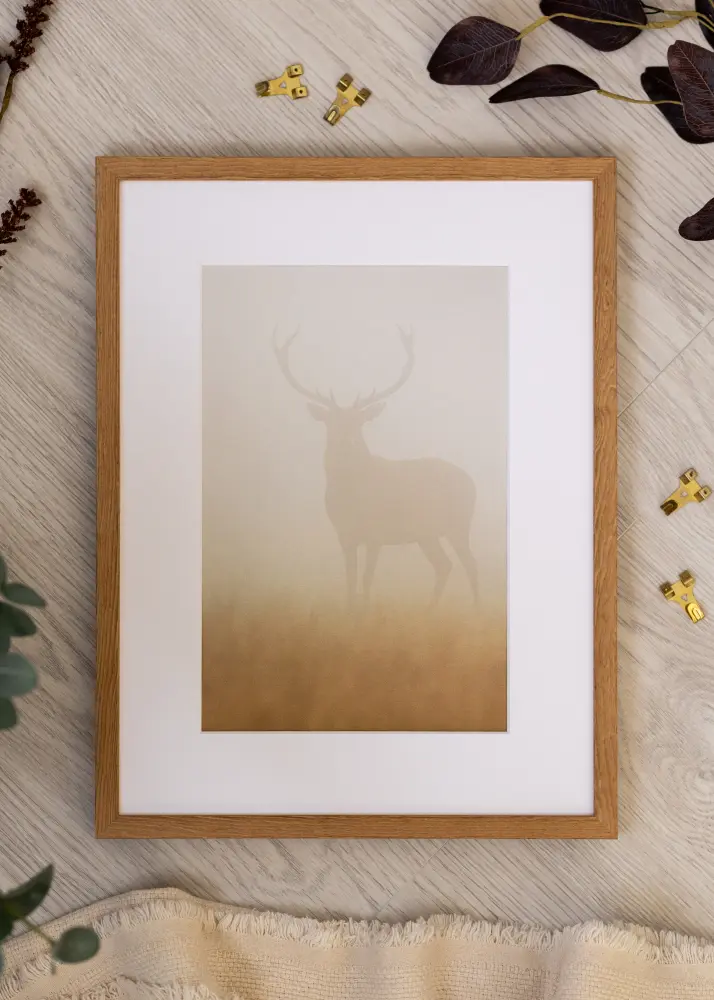 Ramverkstad Frame Tulipa Acrylic Glass Oak 30x40 cm