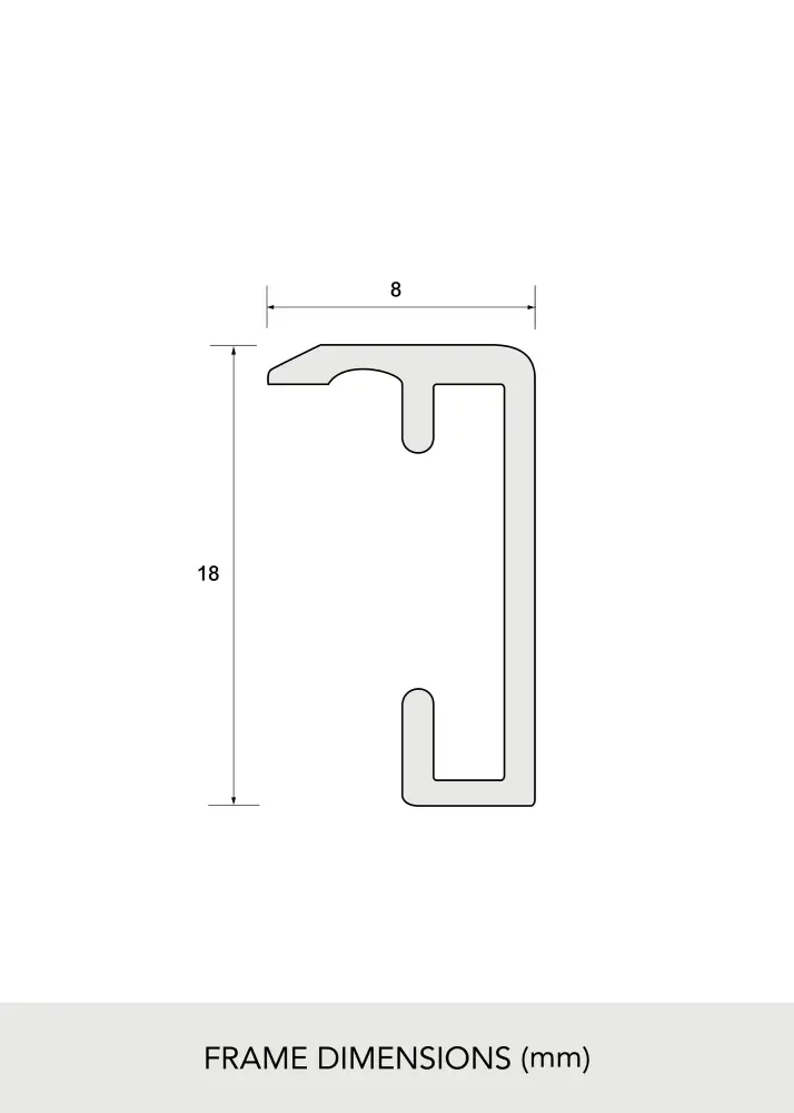 BGA Aluminium Frame Acrylic Glass Gold 61x91.5 cm