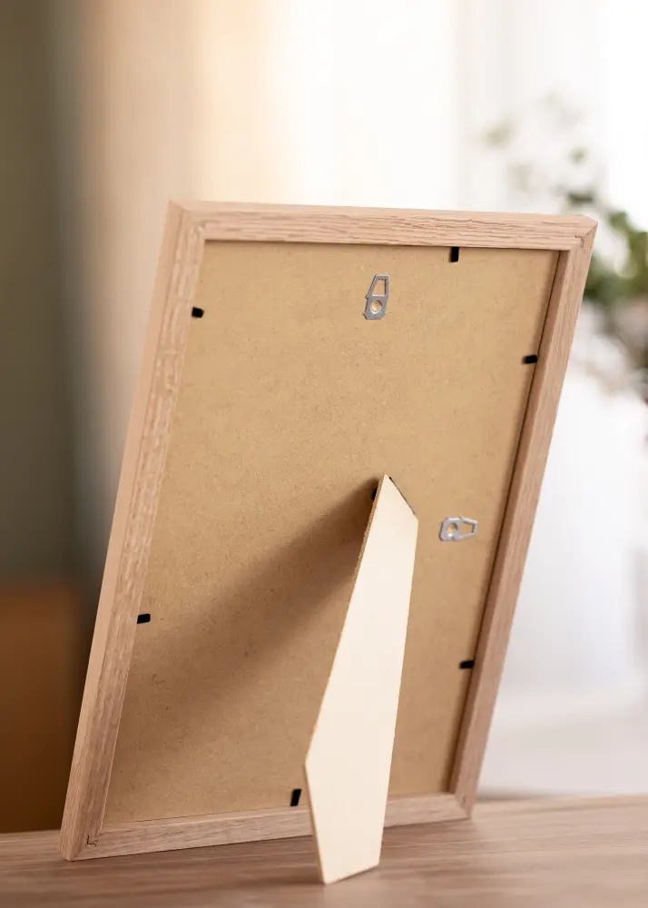 Ram med passepartou Frame Tidlös Massive Oak 20x30 cm - Mounts White 15x21 cm
