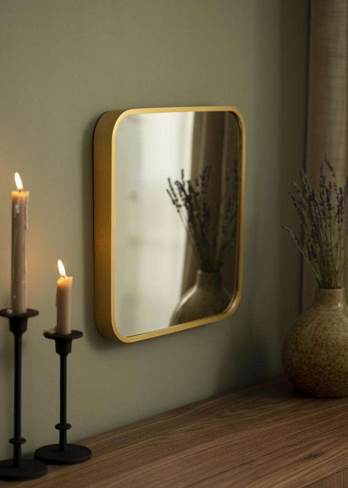 KAILA KAILA Mirror Deep Retro - Brushed Gold 41x41 cm