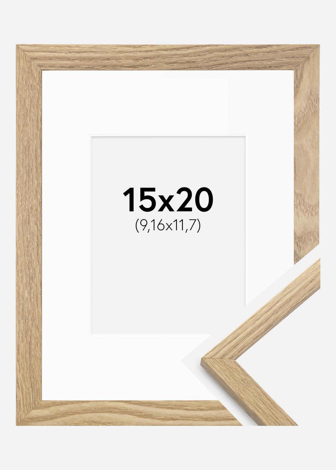 Product Image for Frame Trendy Oak 15x20 cm - Picture Mount White 4x5 inches