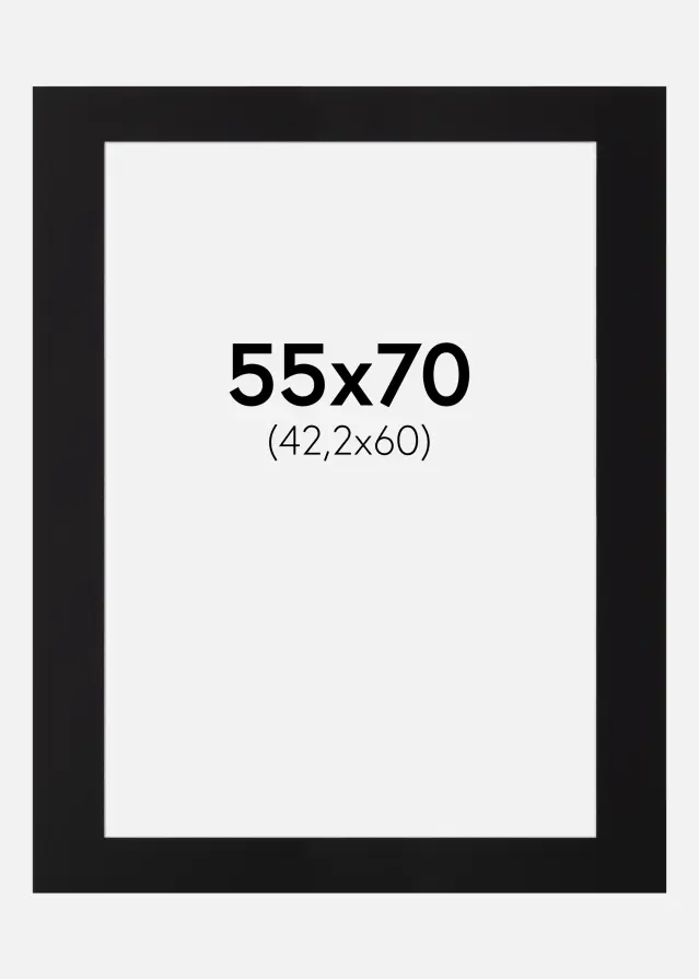 Galleri 1 Mount Canson Black (White Core) 55x70 cm (42,2x60)