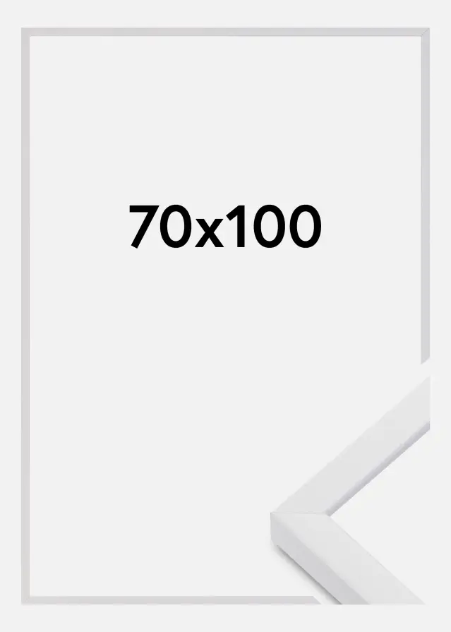 Estancia Frame E-Line Wide Acrylic Glass White 70x100 cm