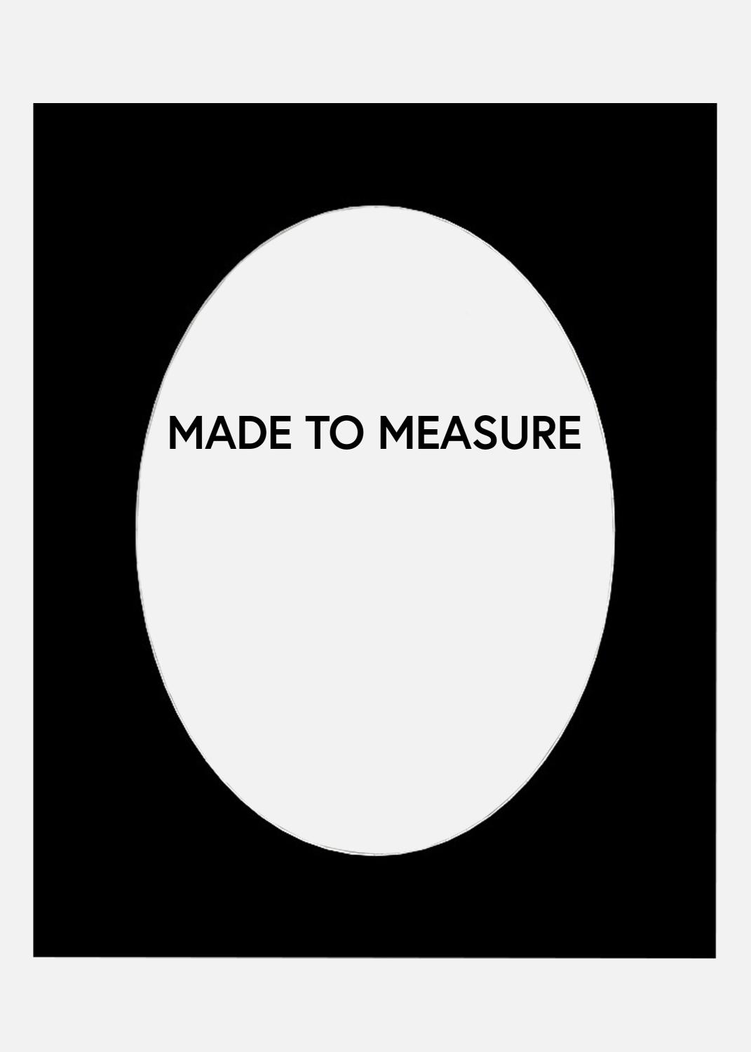 Product Image for Mount Oval/Round Black (White Core) - Custom Size