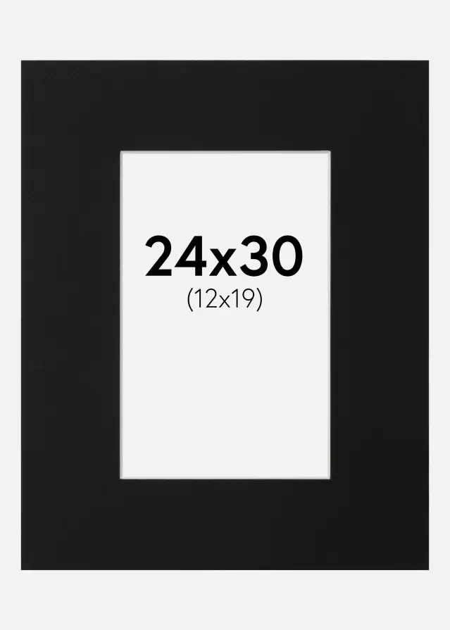 Artlink Mount Black Standard (White Core) 24x30 cm (12x19)