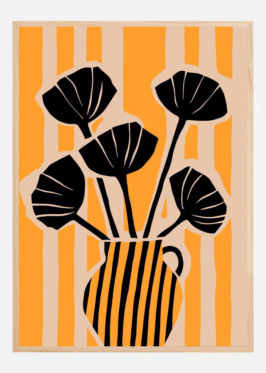 Product Image for Striped Still Life Yellow Poster (21x29.7 cm (A4))