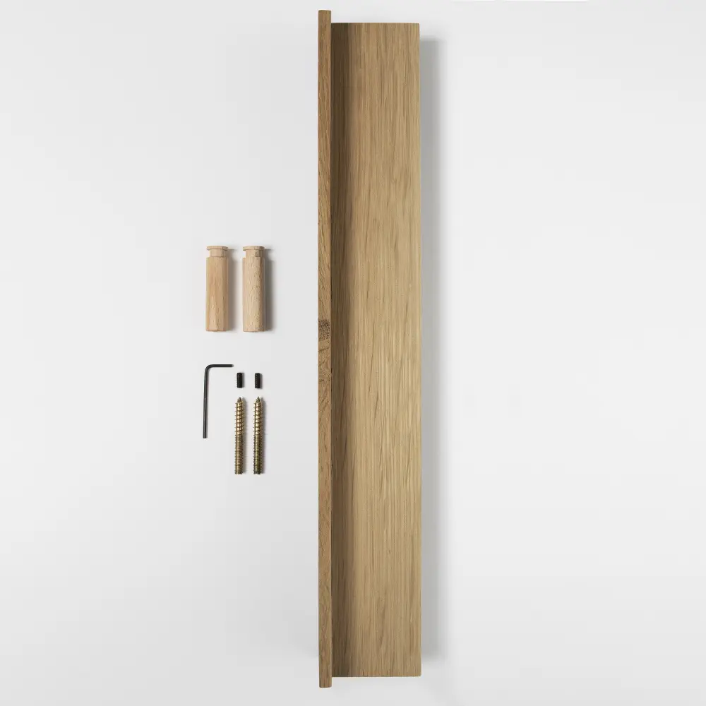 By Wirth Magnet Shelf Oiled Oak 40 cm